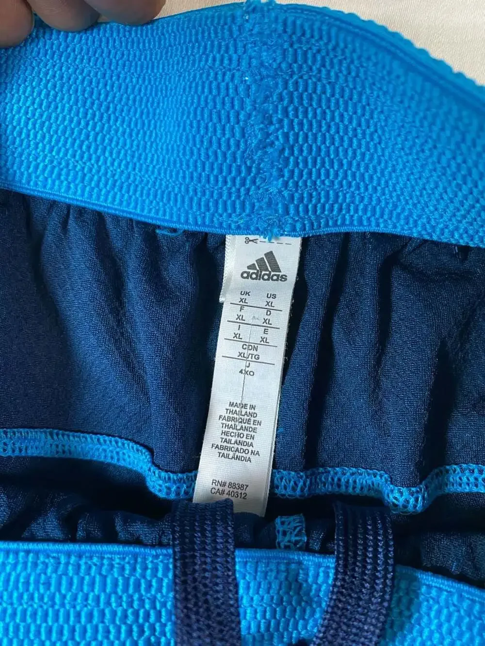 Adidas Men's Clima Cool Shorts Bright Blue Size XL (1277)